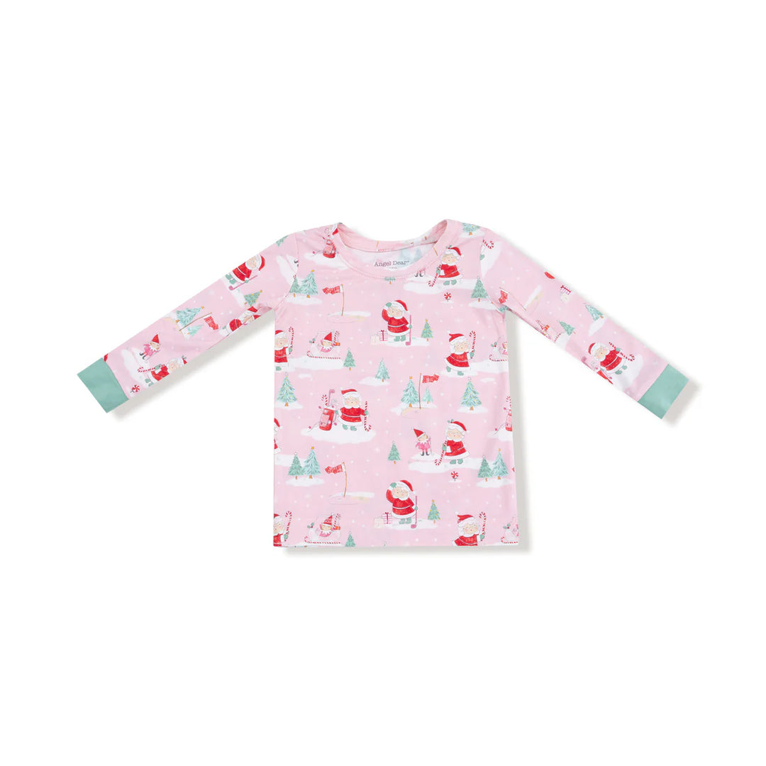 Golfing Mrs. Claus and Elves  Long Sleeve Loungewear Set