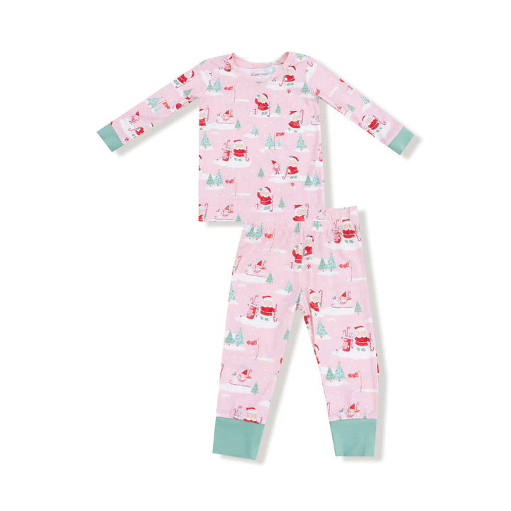 Golfing Mrs. Claus and Elves  Long Sleeve Loungewear Set
