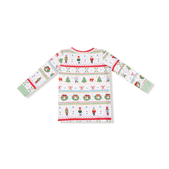 Nutcracker Fair Isle  Long Sleeve Loungewear Set
