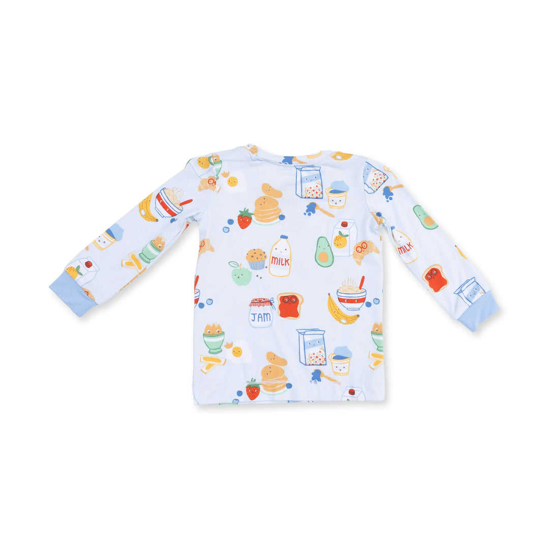 Breakfast Club Blue - Long Sleeve Loungewear Set