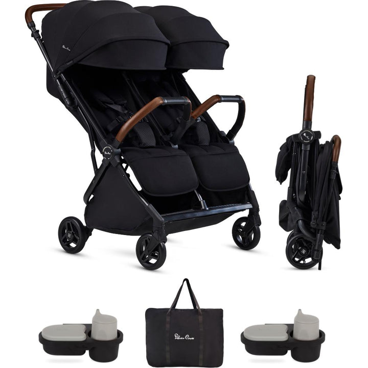 Silver Cross Jet Double Stroller + Accessory Bundle - stroller