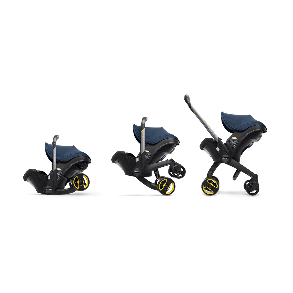 Doona + Infant Car Seat with Base Deep Blue - back view