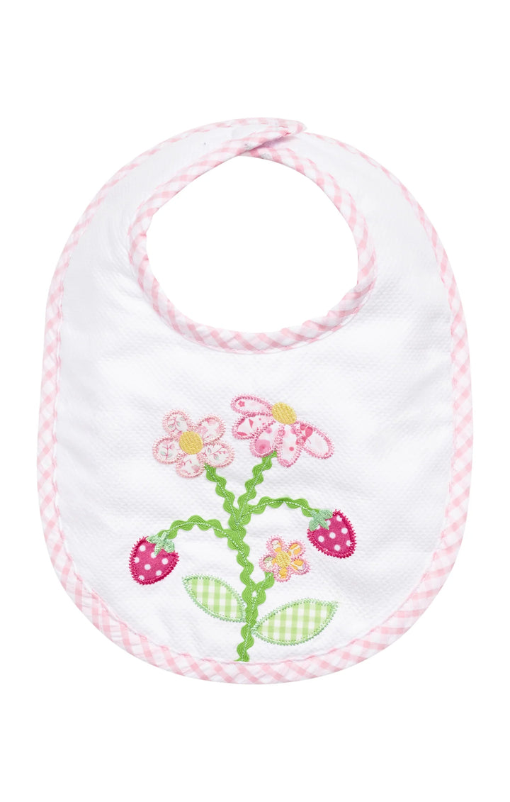 Strawberry Applique Basic Bib