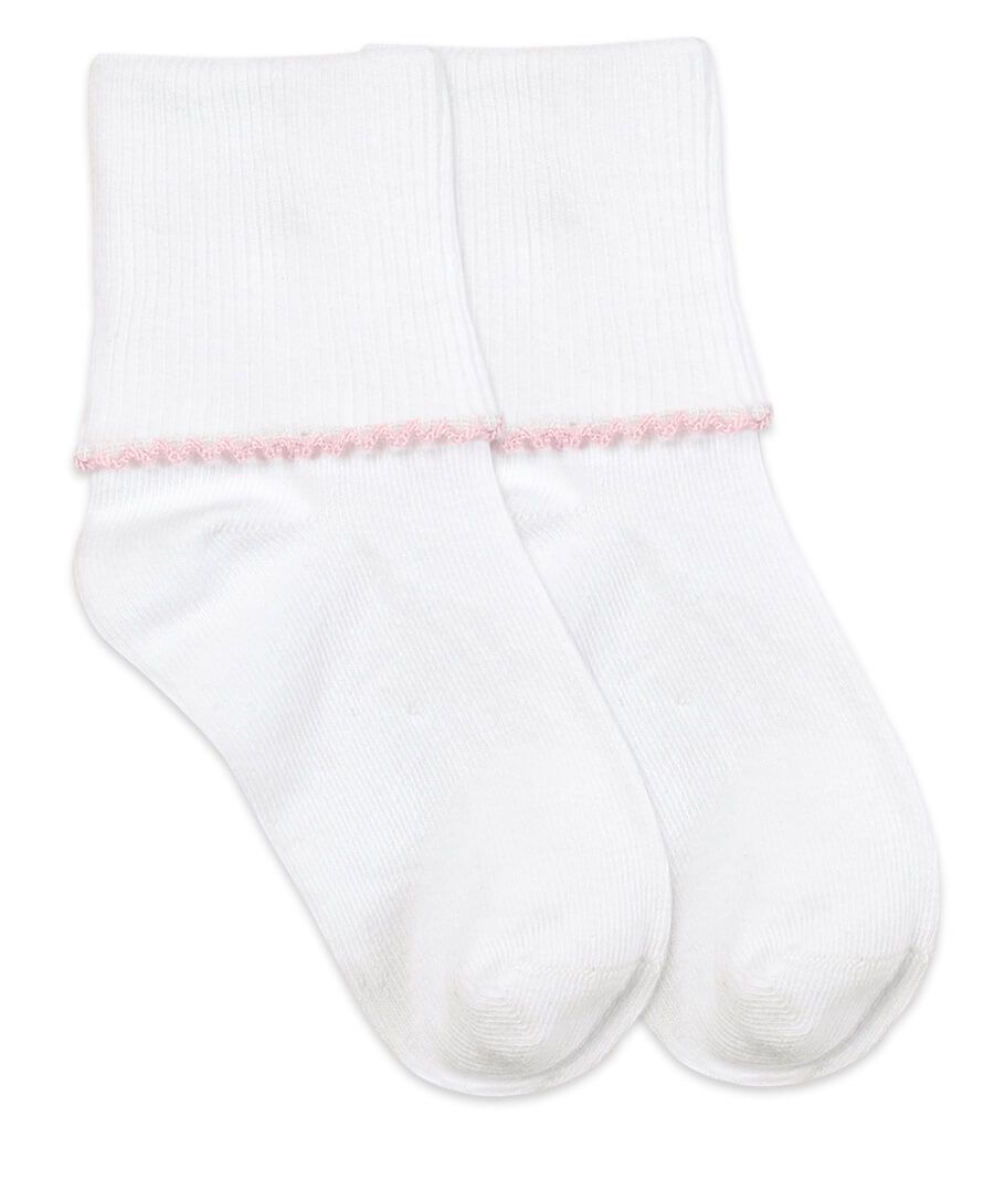 Smooth Toe Tatted Edge Turn Cuff Socks 1 Pair (2111) by Jefferies Socks - alternate view