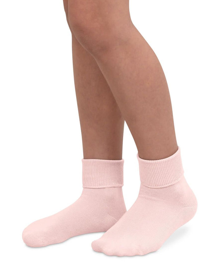 Pink Smooth Toe Turn Cuff Socks 1 Pair (2200)