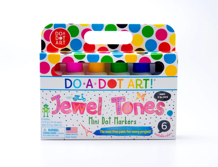 Jewel Tones Mini Dot Marker by Do-A-Dot Art! - kids art and craft set
