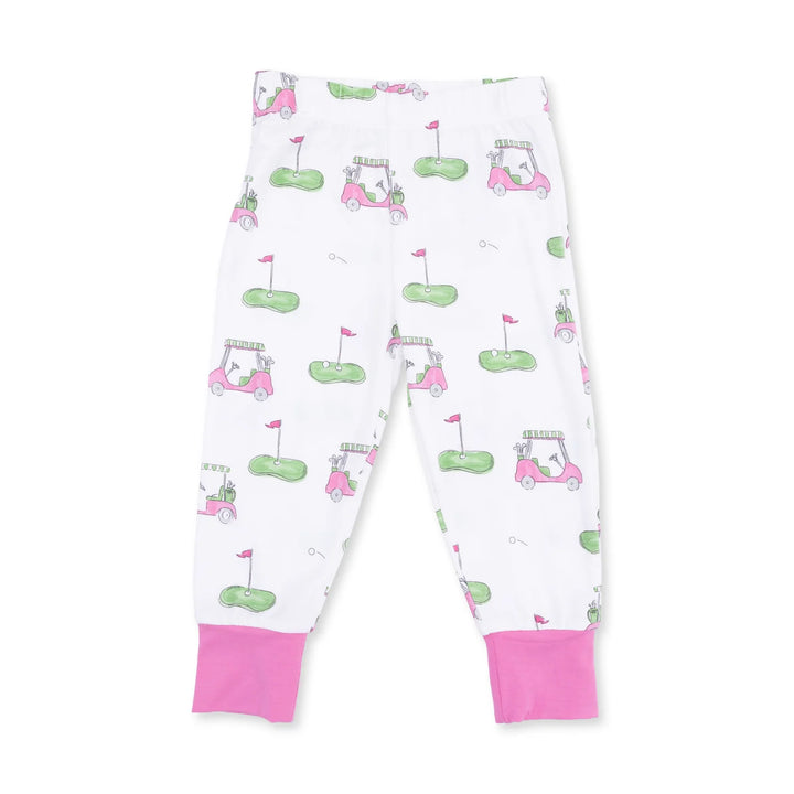 Golf Carts Pink - Short Sleeve Loungewear Set