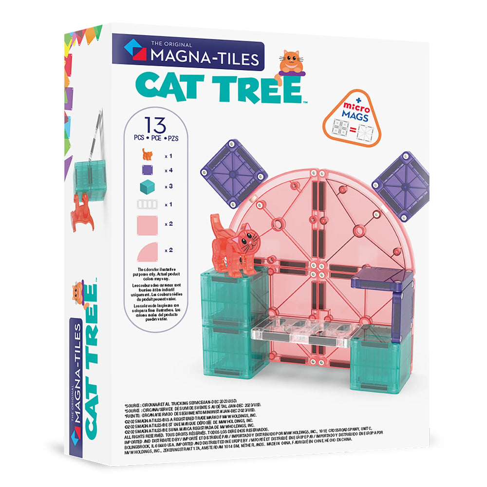 Cat Tree 13-Piece Set by Magna-Tiles - back view