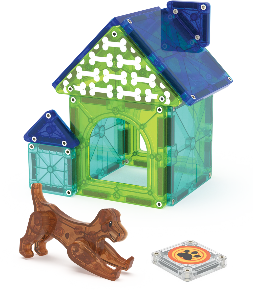 MAGNA-TILES Dog House - back view