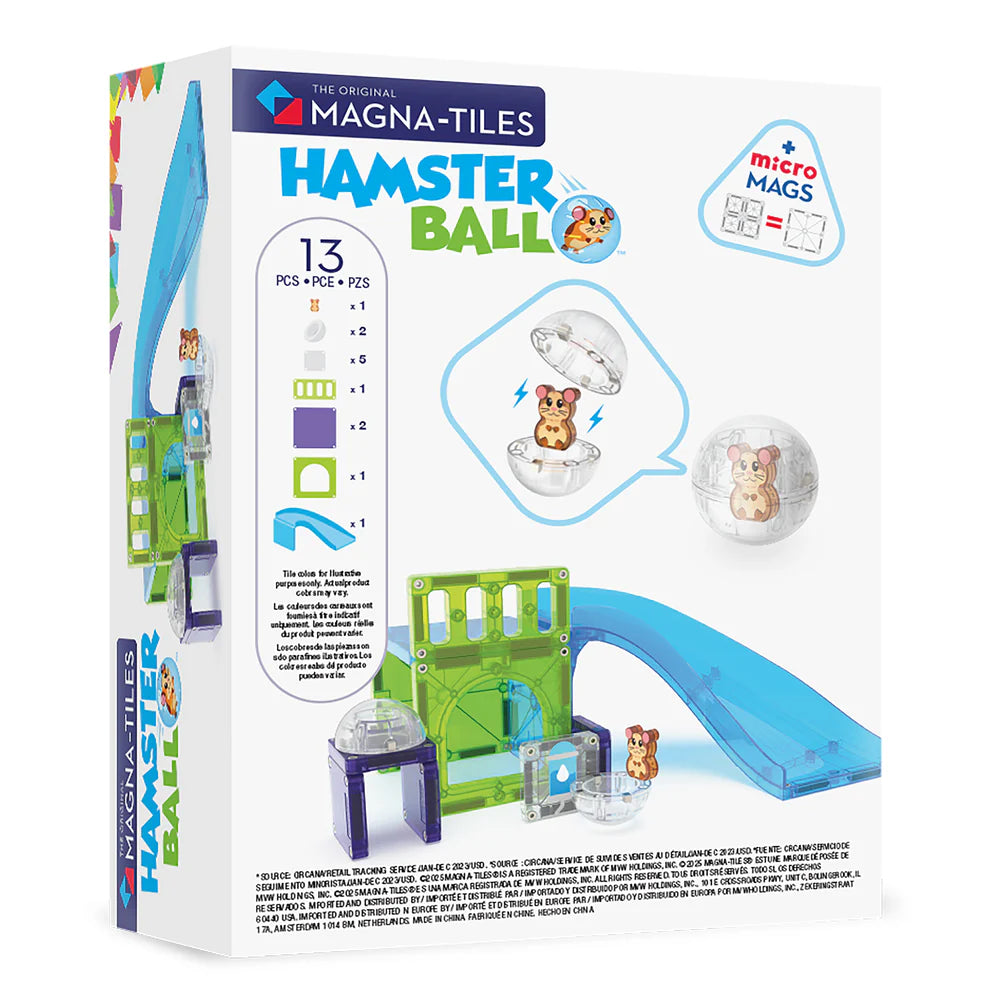 Hamster Ball 13 Piece Set by Magna-Tiles - back view