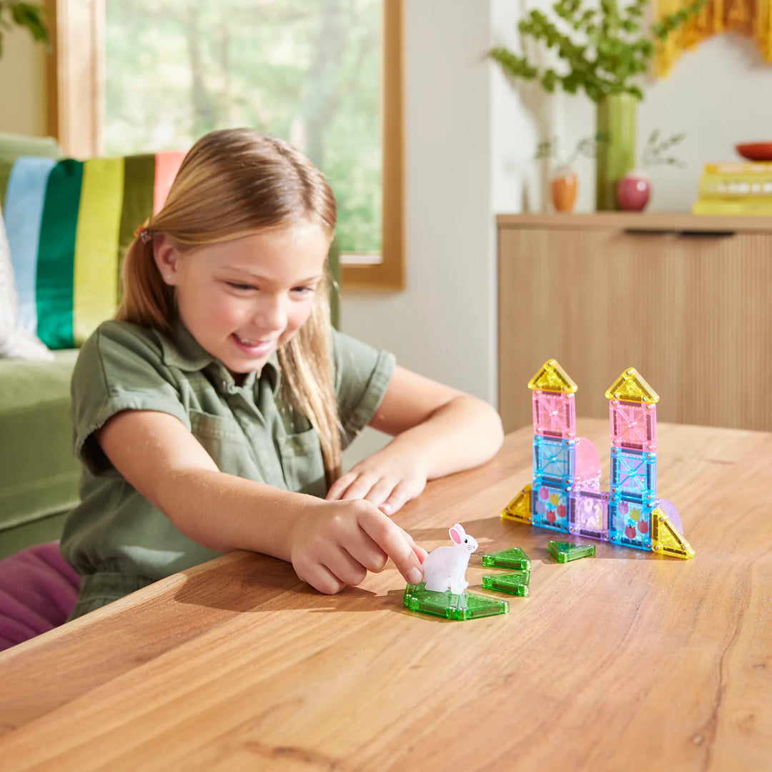 microMAGS Spring Garden by Magna-Tiles - close-up detail