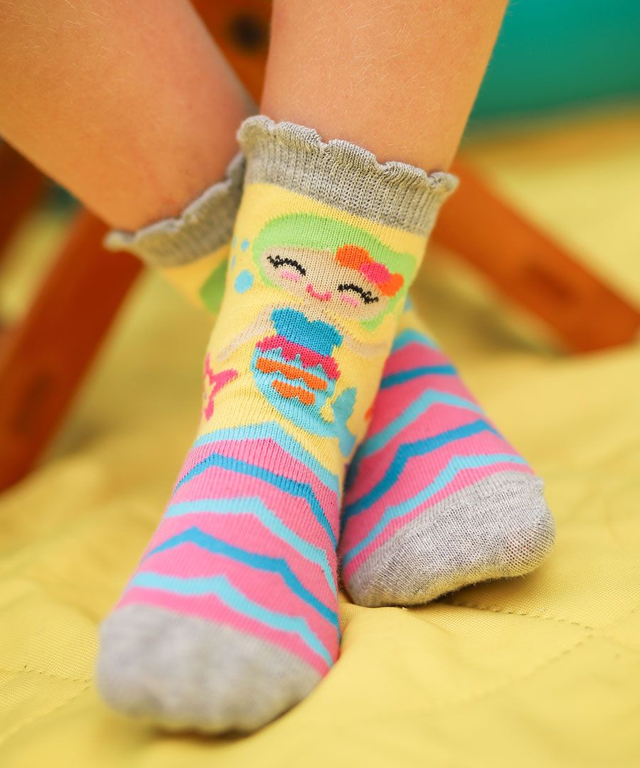Mermaid Crew Socks- 6 Pack