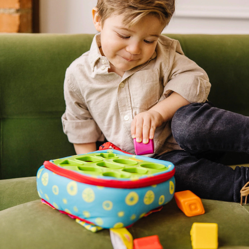 Take- Along Shape Sorter by Melissa & Doug - back view