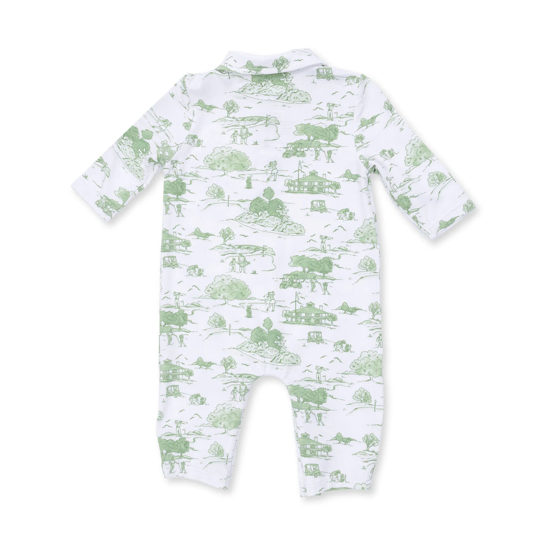Golf Toile Green - Polo Romper