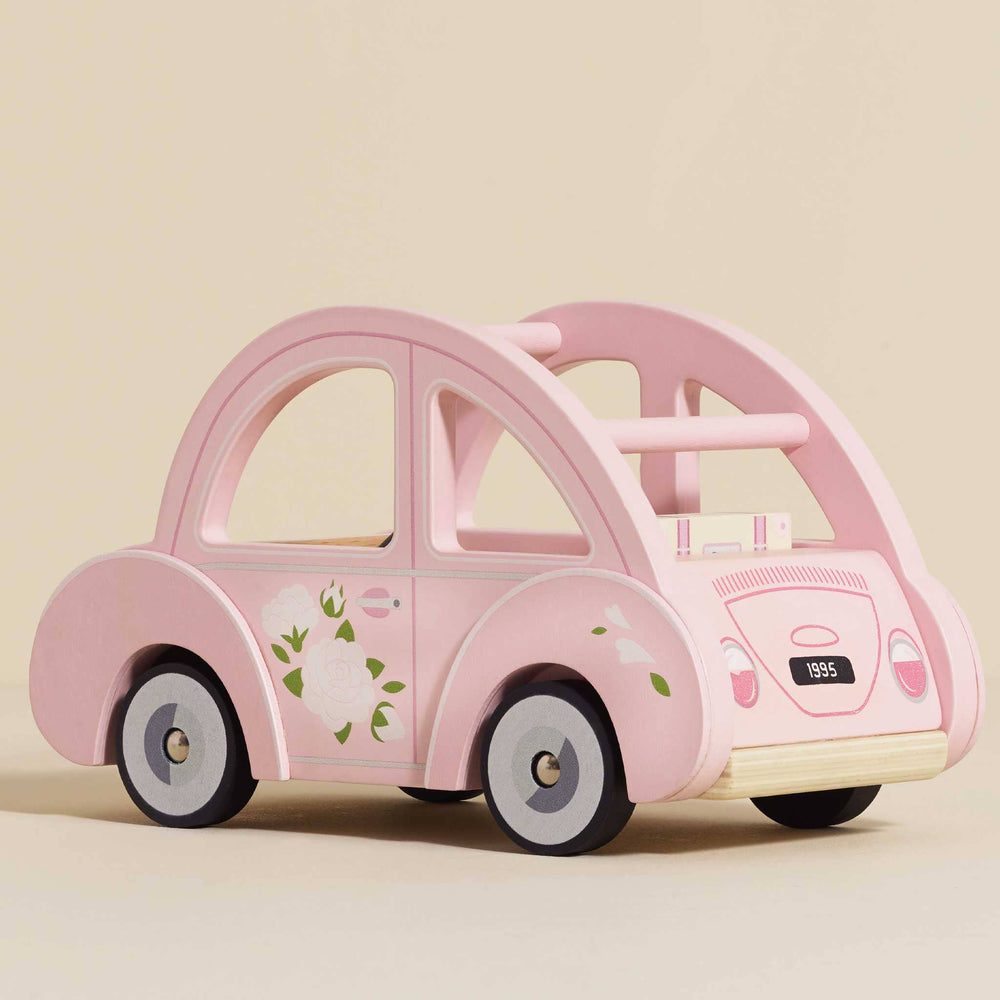 Sophie's Dolls House Toy Car by Le Toy Van - back view