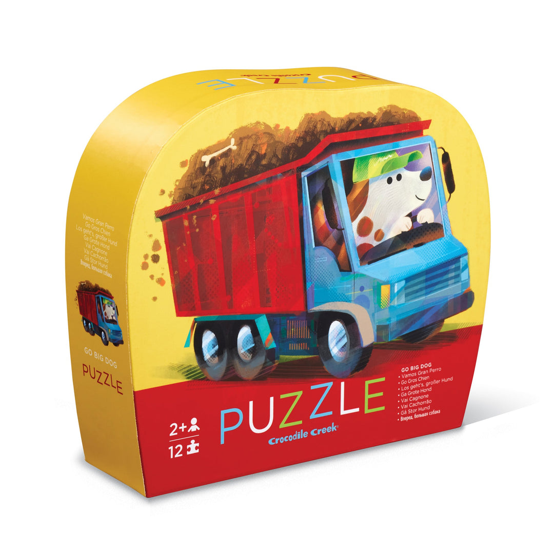 Go Big Dog- 12pc Mini Puzzle by Crocodile Creek - kids puzzle or game