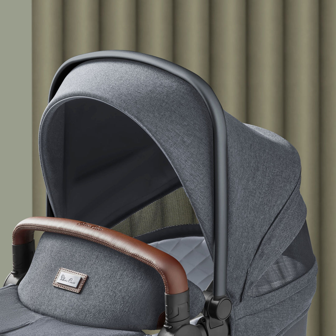 Silver Cross Wave Tandem Bassinet with Sustainable Fabrics - product view 12