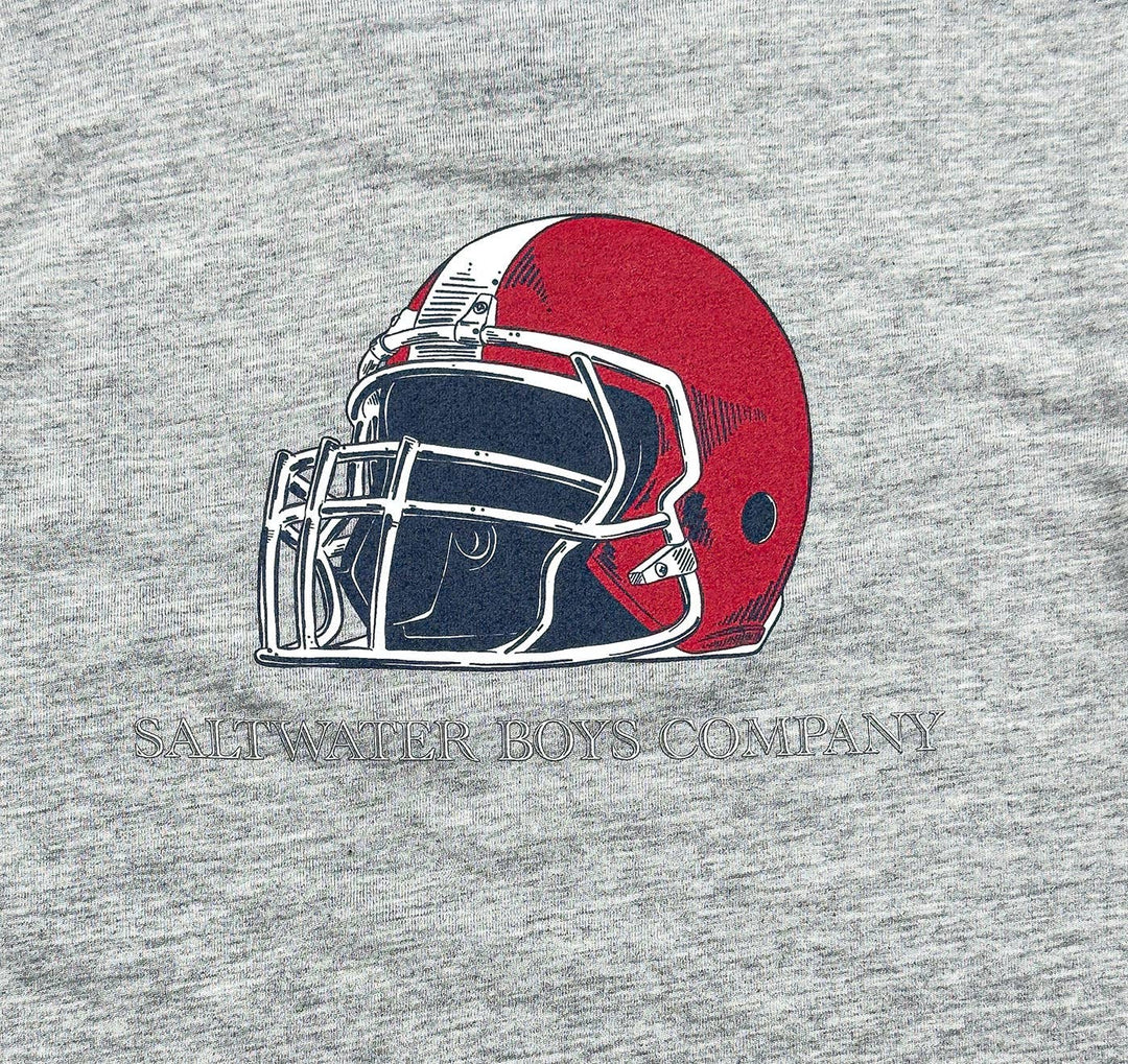 Boys Short Sleeve Red Helmet Graphic Tee