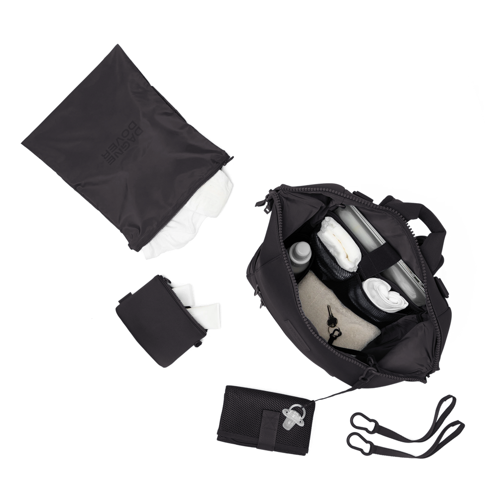 Indi Diaper Backpack in Onyx, Large by Dagne Dover - back view