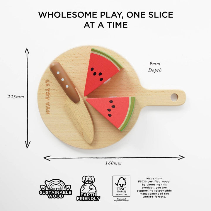 Wooden Chopping Board & Sliceable Play Food