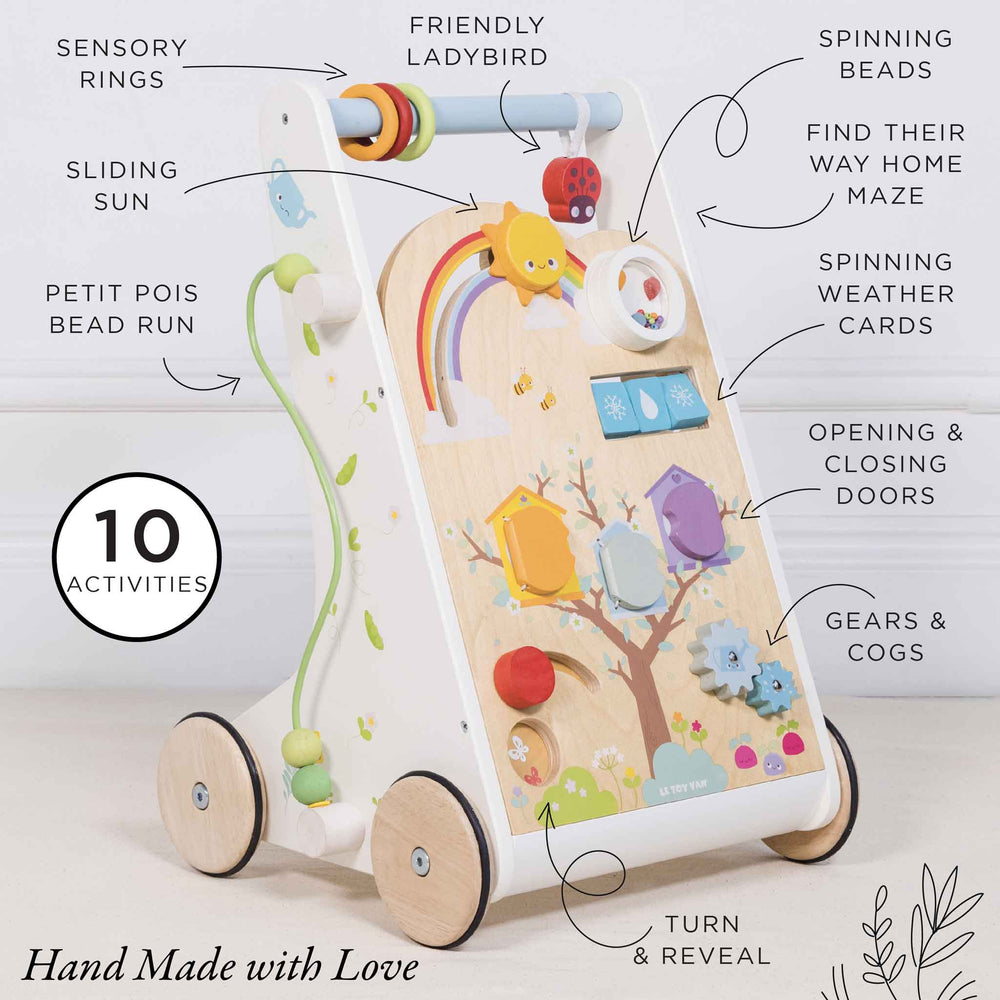 Woodland Activity Baby Walker by Le Toy Van, Inc. - back view