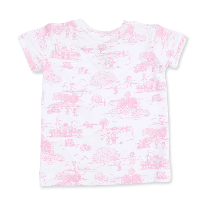 Golf Toile Pink - Loungewear Short Set