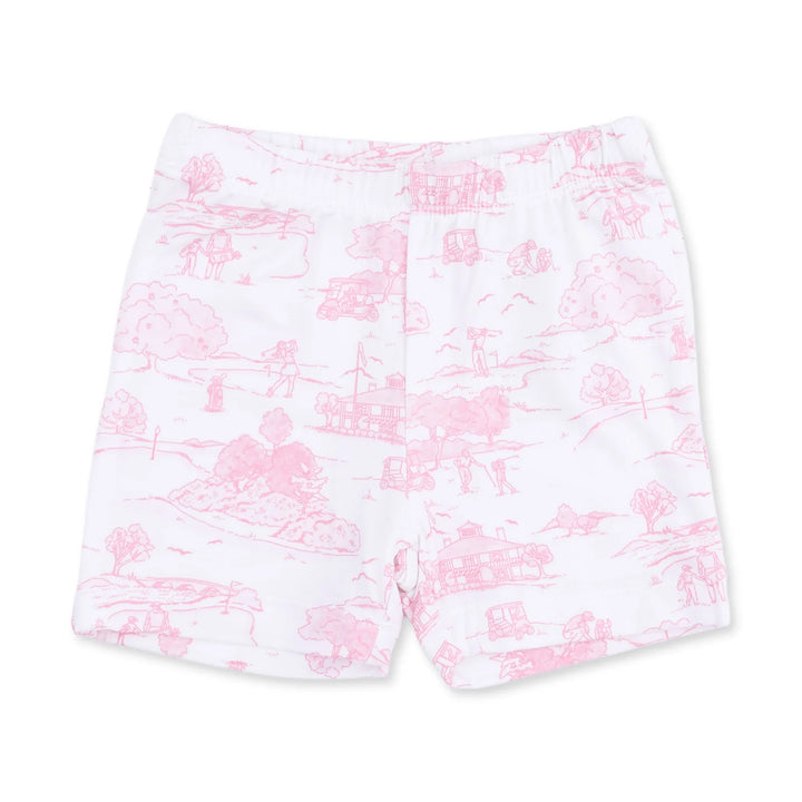Golf Toile Pink - Loungewear Short Set