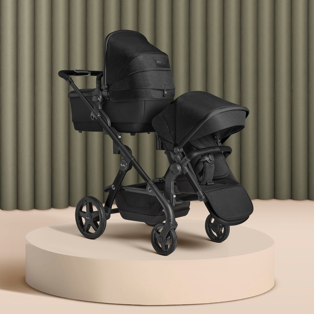 Silver Cross Wave Tandem Seat with Sustainable Fabrics - alternate angle