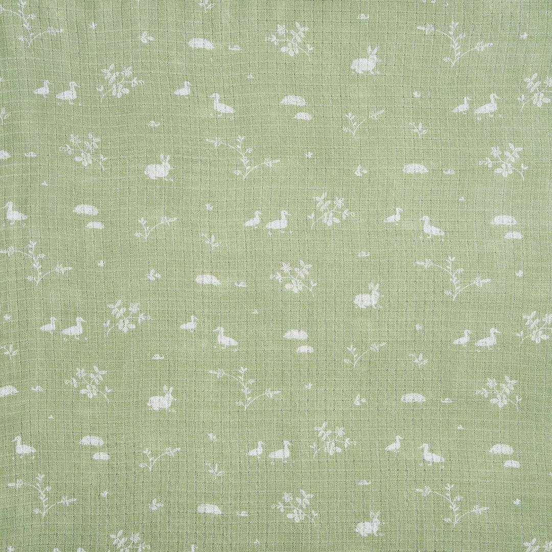 Essentials Silky Soft Sage Swaddle 2-Pack