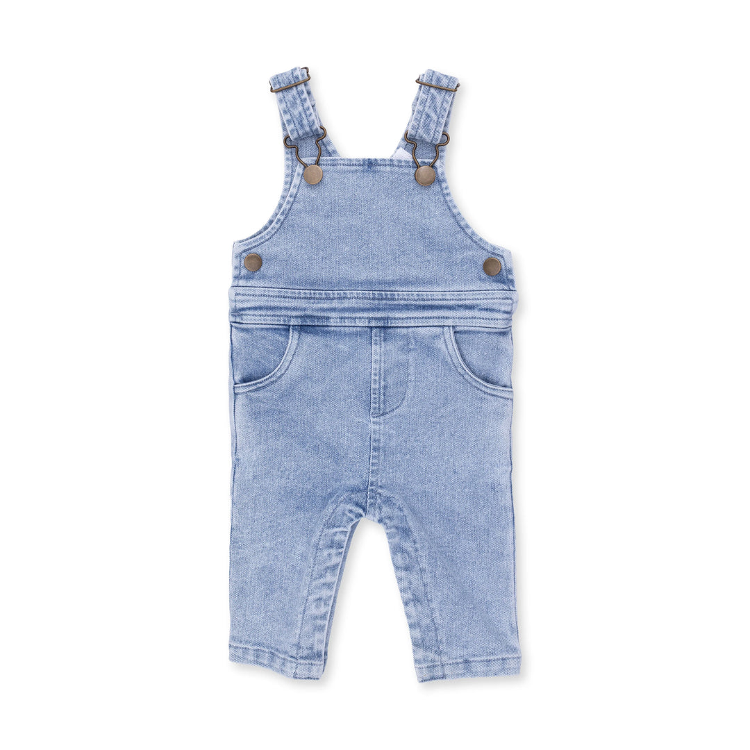 Old School Blue Stretch Denim Overall
