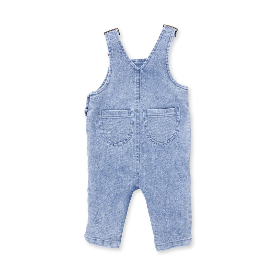 Old School Blue Stretch Denim Overall