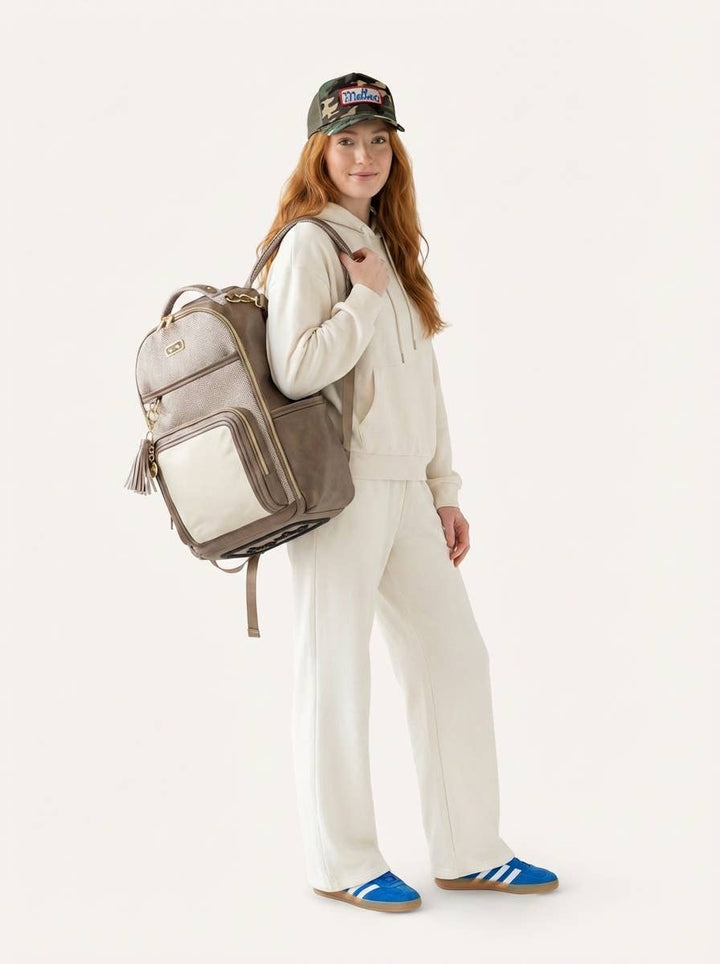Vanilla Latte Boss Plus™ Backpack Diaper Bag