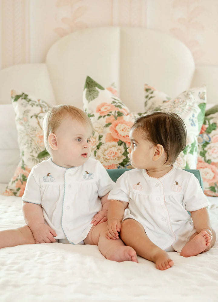 Blue Pumpkin Diaper Cover Set