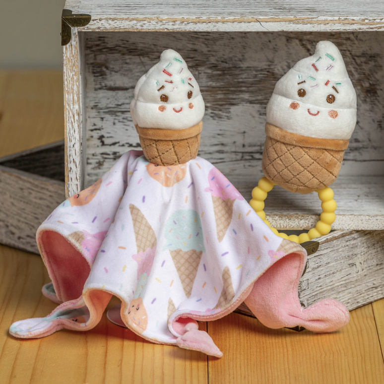 5" Sweet Soothie Ice Cream Teether Rattle by Mary Meyer - alternate view