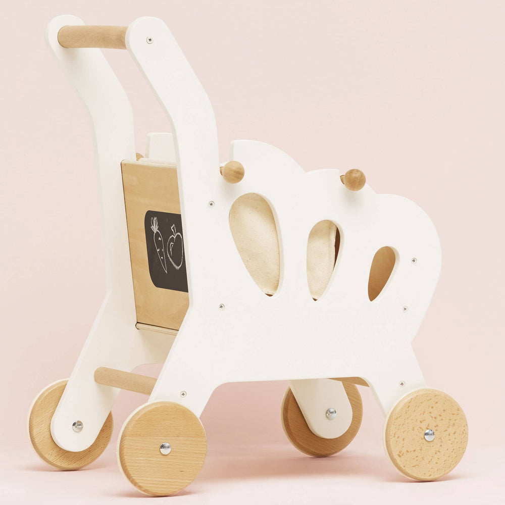 Shopping Grocery Trolley & Bag by Le Toy Van - back view