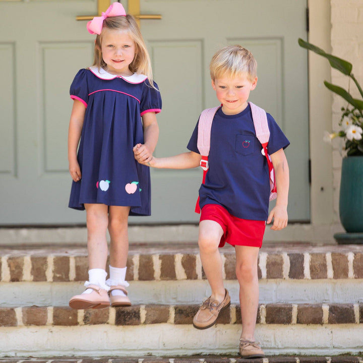Boys Pocket Tee - Preppy Apples