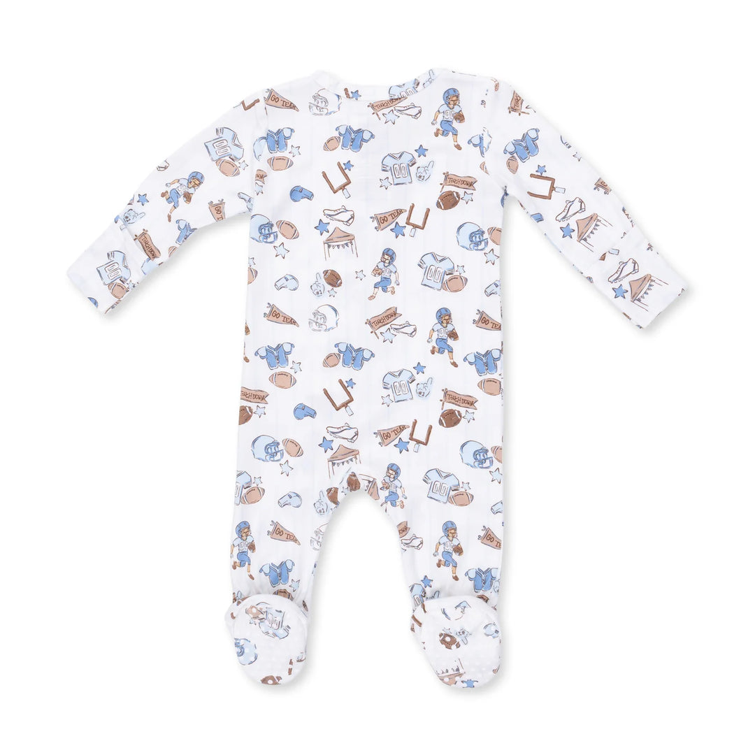 Football Nursey 2 Way Zipper Footie