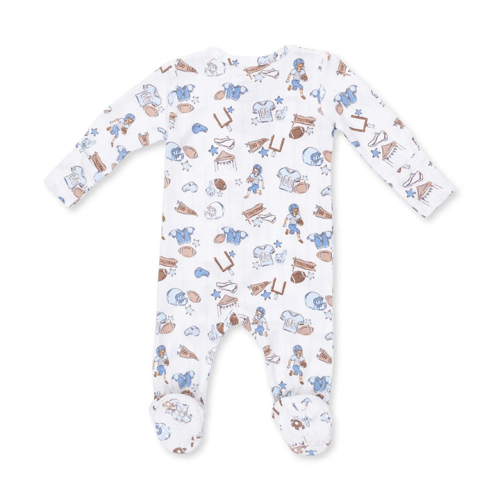 Football Nursey 2 Way Zipper Footie