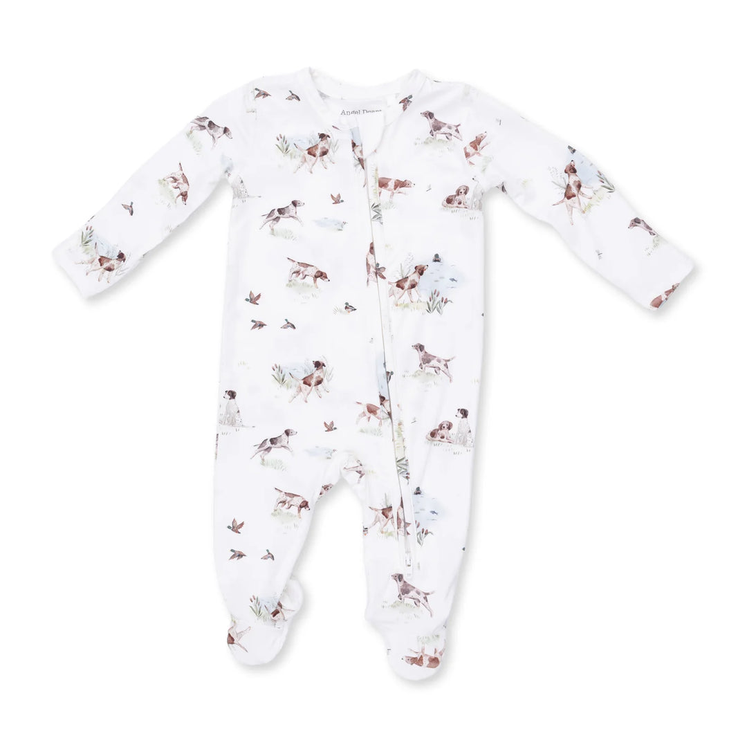 Pointer Pups and Duck Buddies 2 Way Zipper Footie