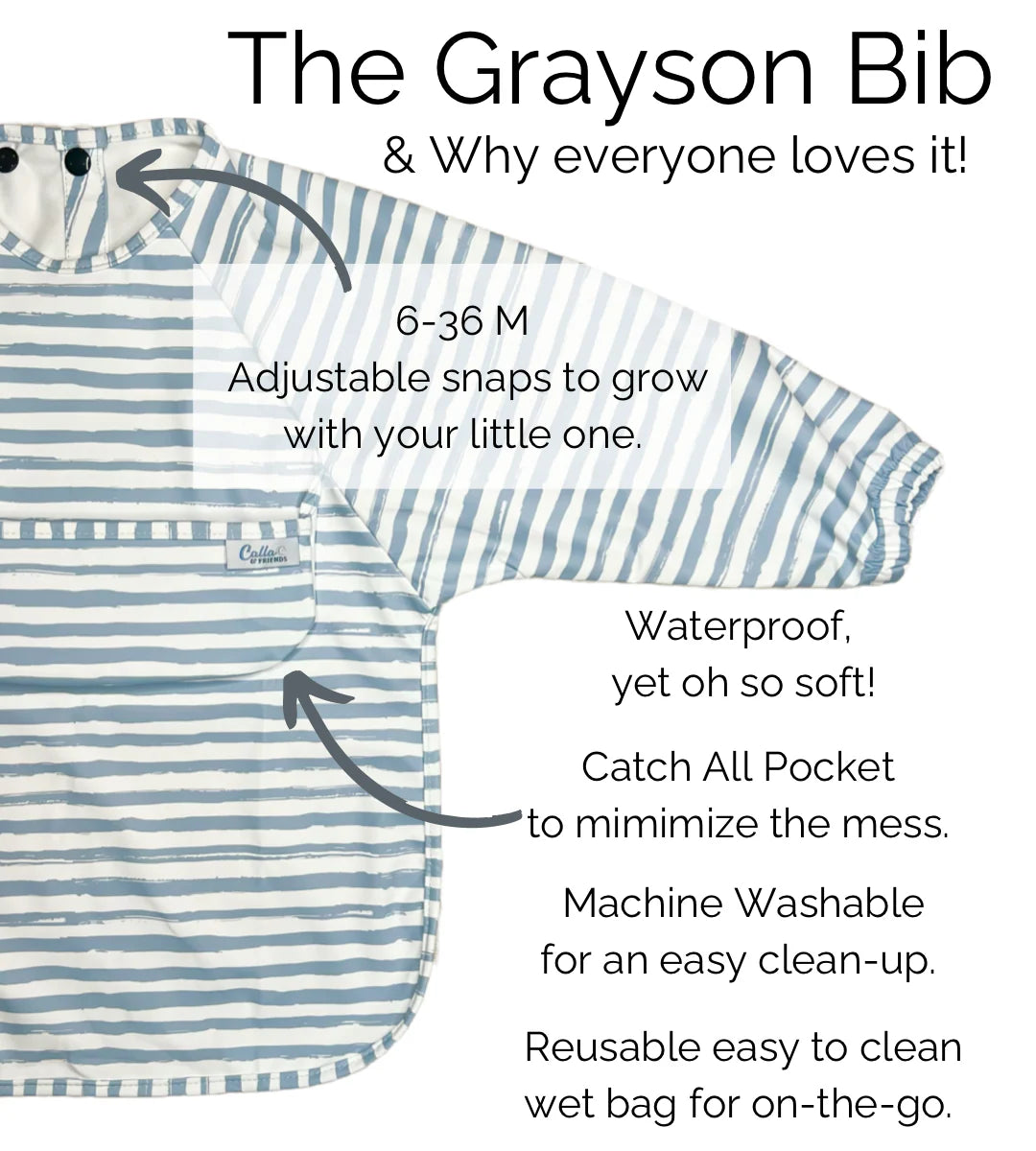 The Grayson Construction Long Sleeve Bib