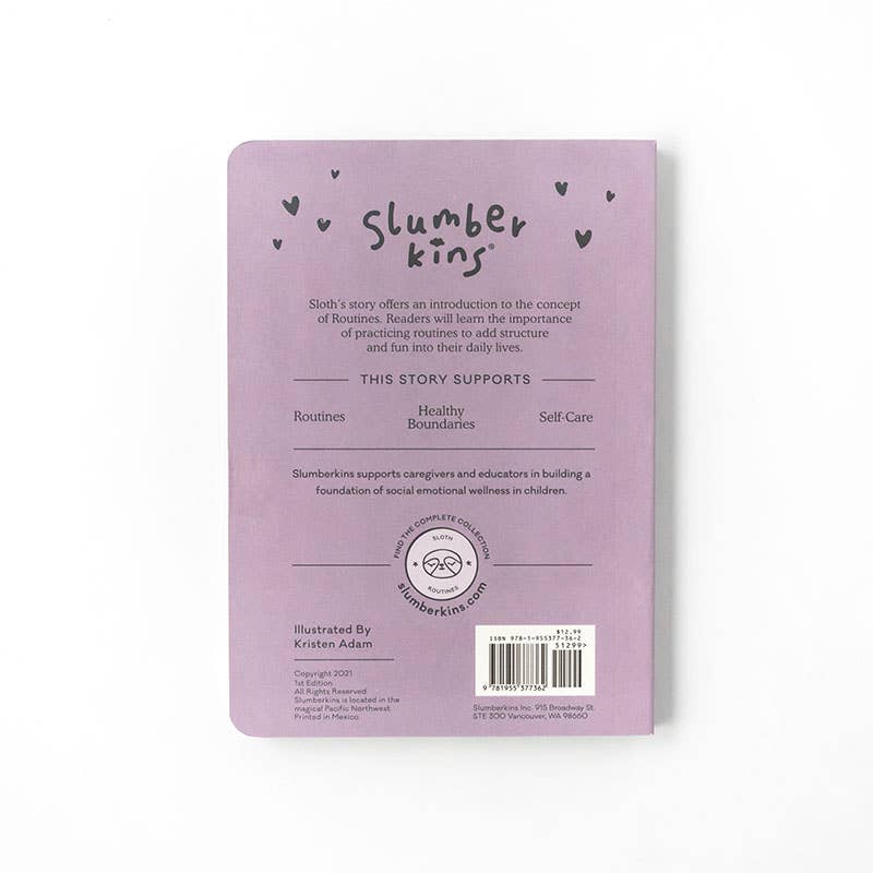 Sloth's Routines Plush Snuggler Set - with 2 books! by Slumberkins Inc. - alternate angle