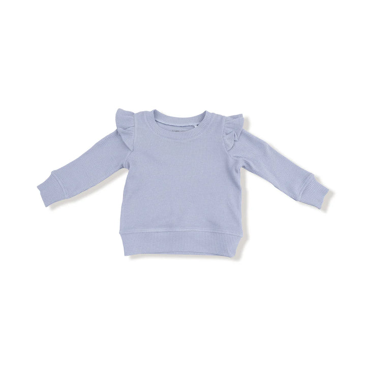 Ribbon Floral Fling Ruffle Shoulder and Flare Pant