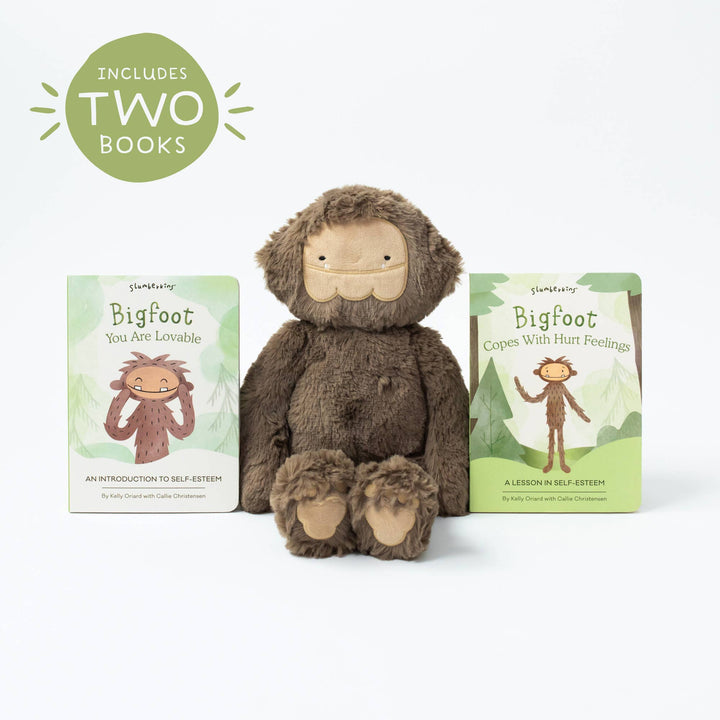 Bigfoot's Self Esteem Plush Set - with 2 books! by Slumberkins Inc. - stuffed animal toy