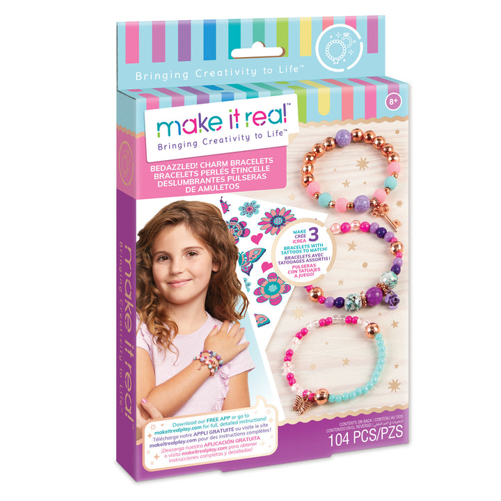 Bedazzled! Charm Bracelets Blooming Creativity by Make It Real - kids jewelry