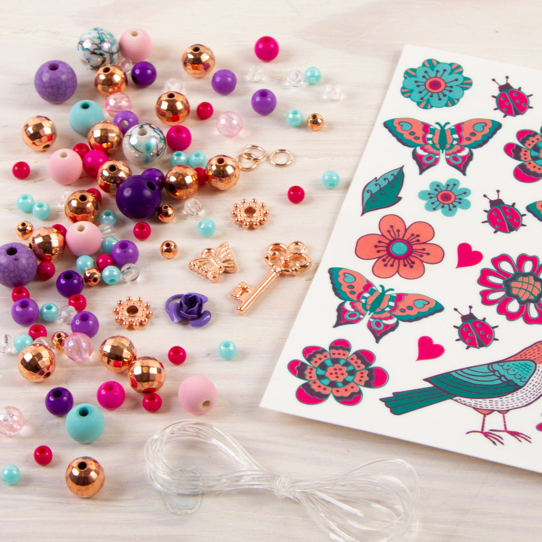 Bedazzled! Charm Bracelets Blooming Creativity by Make It Real - lifestyle view