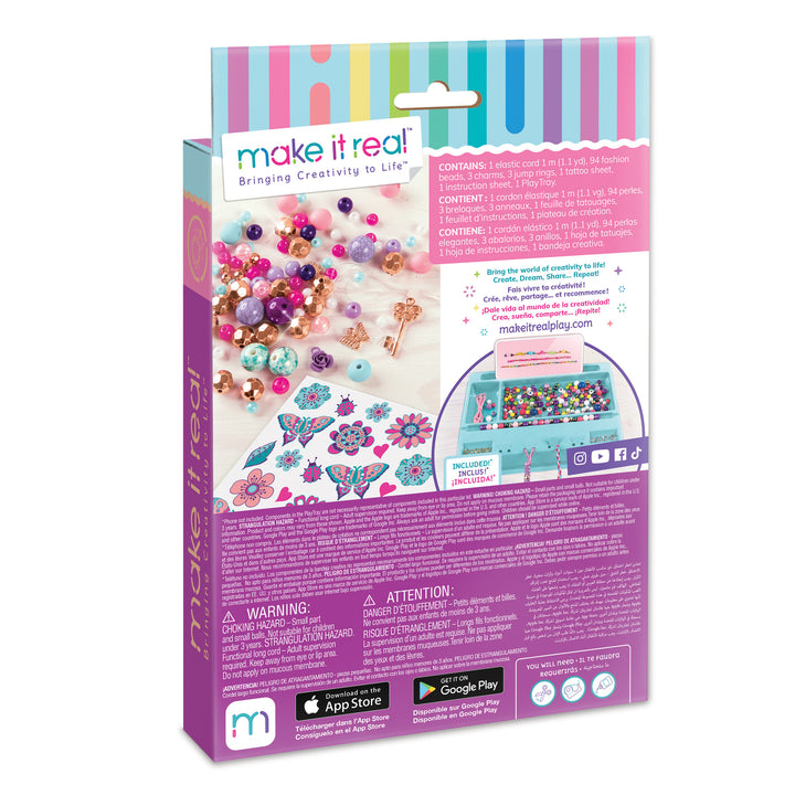 Bedazzled! Charm Bracelets Blooming Creativity by Make It Real - close-up detail