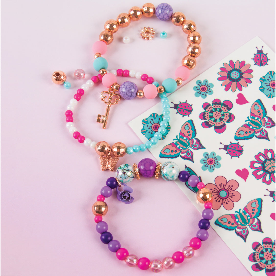 Bedazzled! Charm Bracelets Blooming Creativity by Make It Real - back view