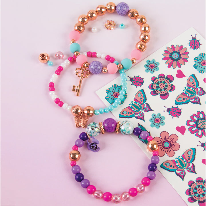Bedazzled! Charm Bracelets Blooming Creativity by Make It Real - back view