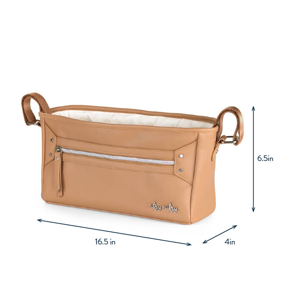 Itzy Ritzy Chai Latte Stroller + Wagon Caddy - back view