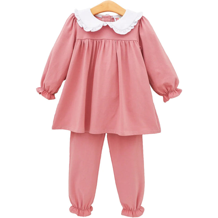 Catherine Bloomer Pant Set- Dusty Rose